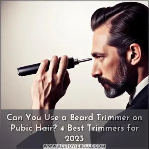 can you use a beard trimmer on pubic hair