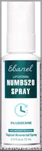 Ebanel 5% Lidocaine Spray Pain