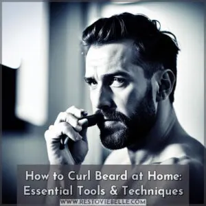 how to curl beard at home