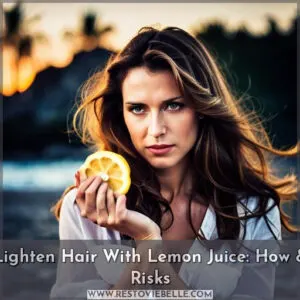 how to lighten your hair with lemon juice