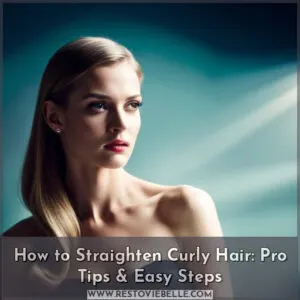 how to straighten curly hair