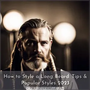 how to style long beard