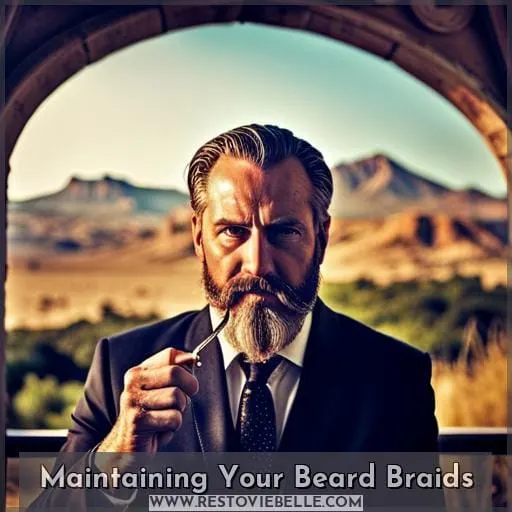 Maintaining Your Beard Braids