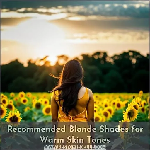 Recommended Blonde Shades for Warm Skin Tones