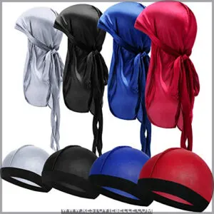 8 Pieces Silky Durag Caps