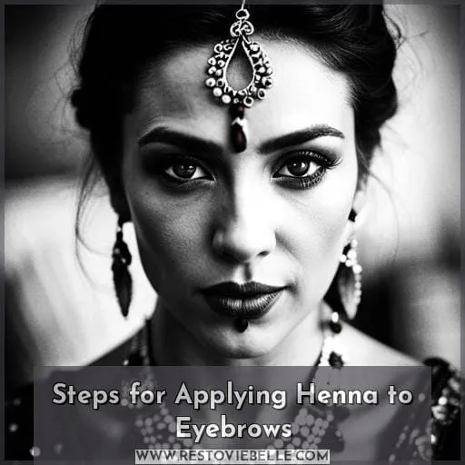 Steps for Applying Henna to Eyebrows
