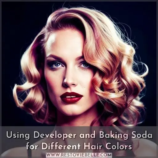 Using Developer and Baking Soda for Different Hair Colors