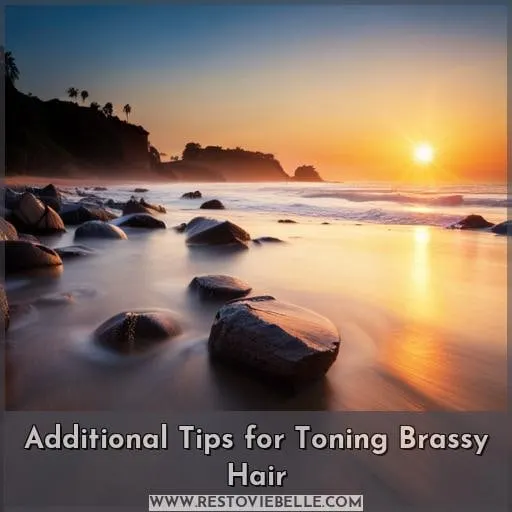 Additional Tips for Toning Brassy Hair