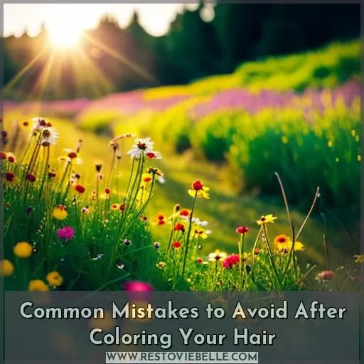 Common Mistakes to Avoid After Coloring Your Hair