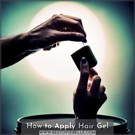 How to Apply Hair Gel