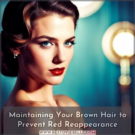 Maintaining Your Brown Hair to Prevent Red Reappearance