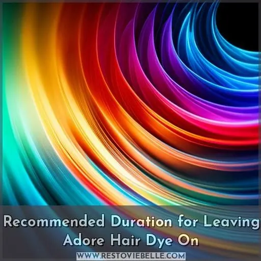 Recommended Duration for Leaving Adore Hair Dye On