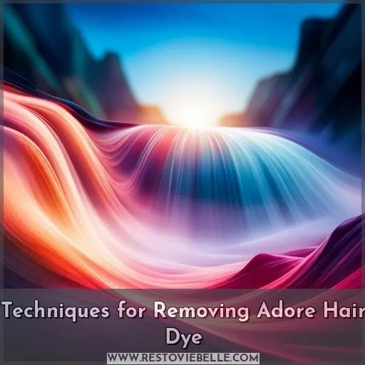 Techniques for Removing Adore Hair Dye