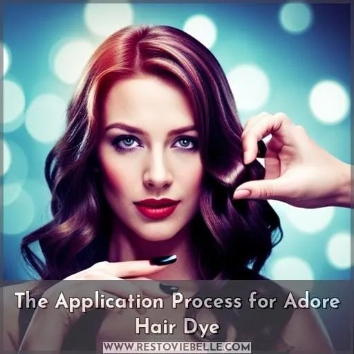 The Application Process for Adore Hair Dye
