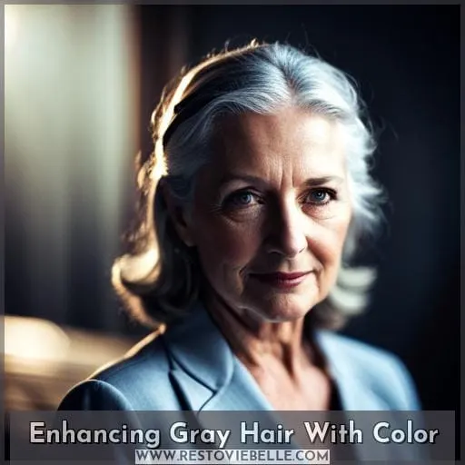 Enhancing Gray Hair With Color