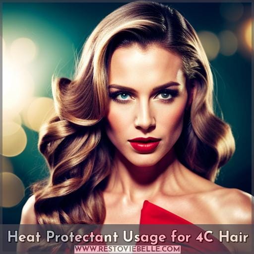 Heat Protectant Usage for 4C Hair