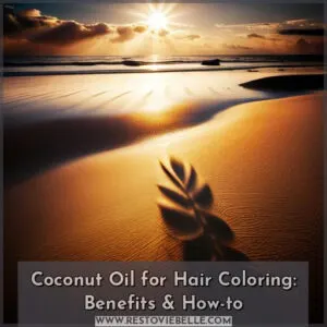 how to use coconut oil before coloring your hair