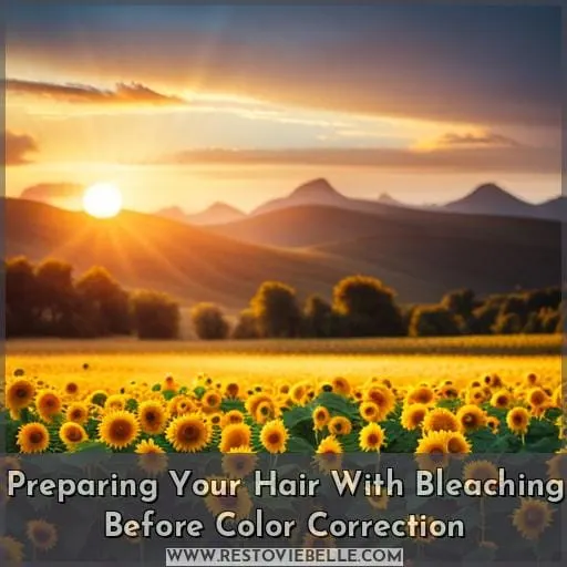 Preparing Your Hair With Bleaching Before Color Correction