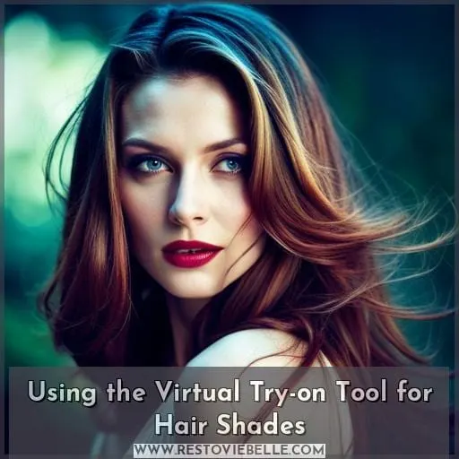 Using the Virtual Try-on Tool for Hair Shades