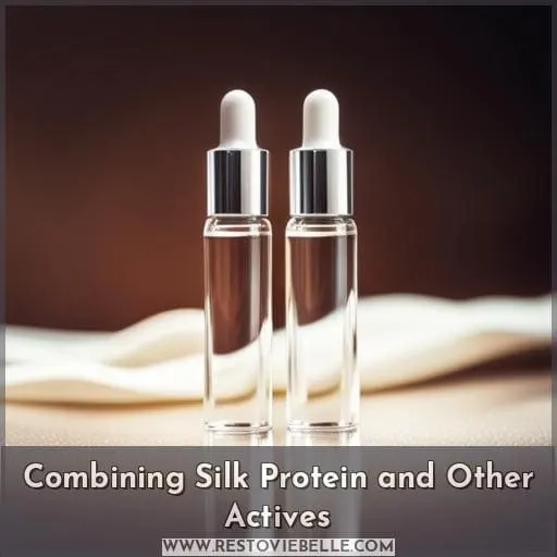 Combining Silk Protein and Other Actives