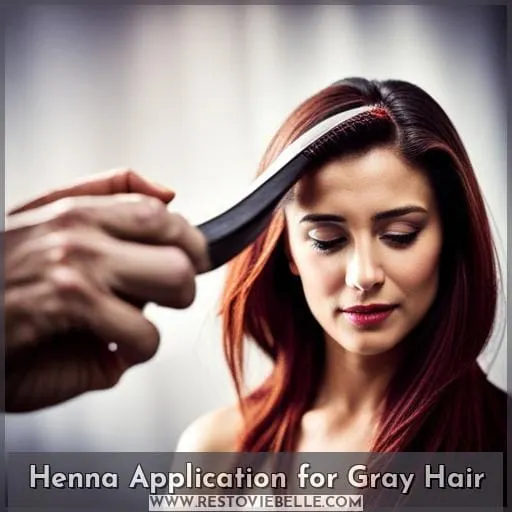 Henna Application for Gray Hair
