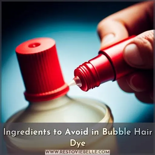 Ingredients to Avoid in Bubble Hair Dye