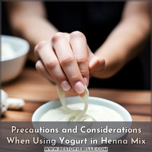 Precautions and Considerations When Using Yogurt in Henna Mix