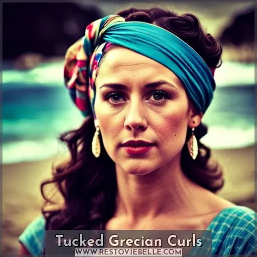 Tucked Grecian Curls