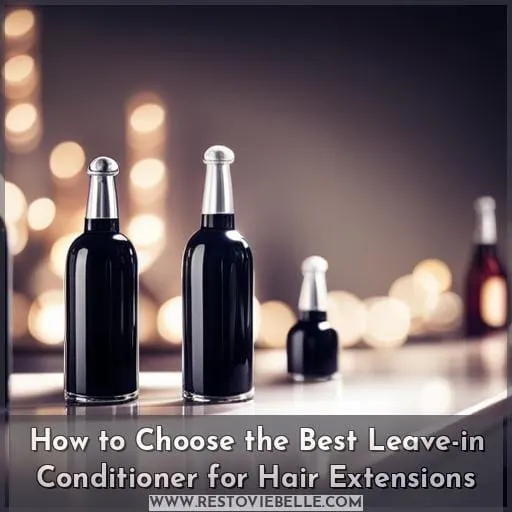 How to Choose the Best Leave-in Conditioner for Hair Extensions