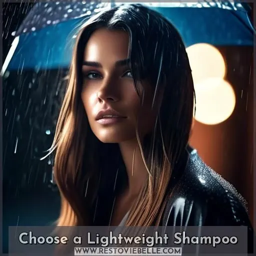 Choose a Lightweight Shampoo