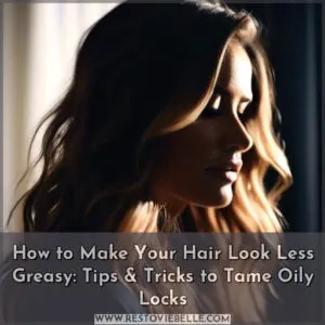 how to make your hair look less greasy