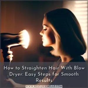 how to straighten hair with blow dryer