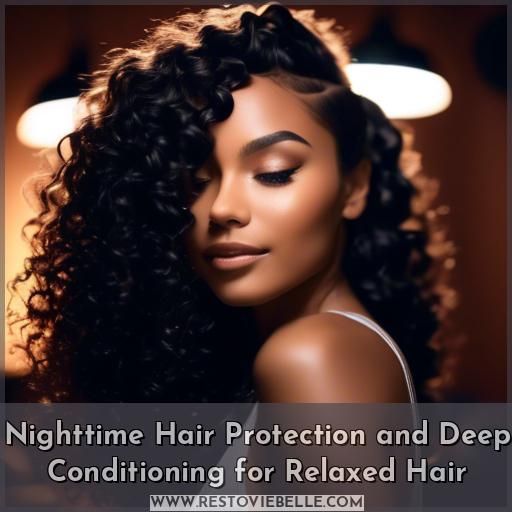 Nighttime Hair Protection and Deep Conditioning for Relaxed Hair