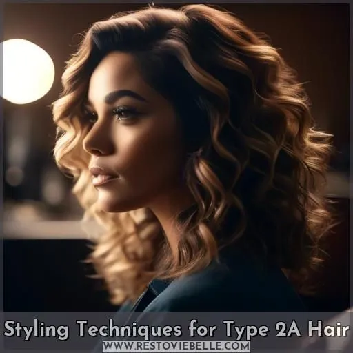 Styling Techniques for Type 2A Hair