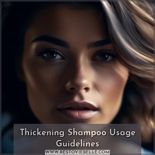 Thickening Shampoo Usage Guidelines