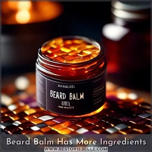 Beard Balm Has More Ingredients