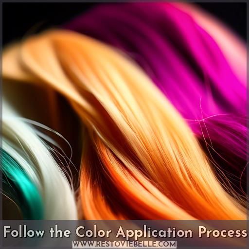 Follow the Color Application Process