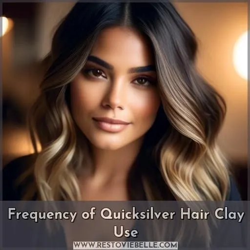 Frequency of Quicksilver Hair Clay Use