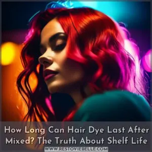 how long can hair dye last after mixed