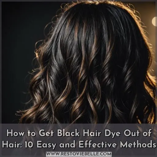 how to get black hair dye out of hair