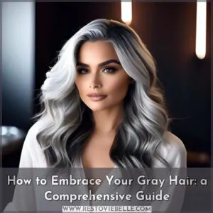 how to go gray with dark hair