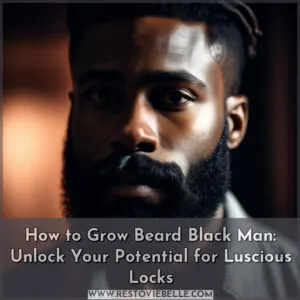 how to grow beard black man