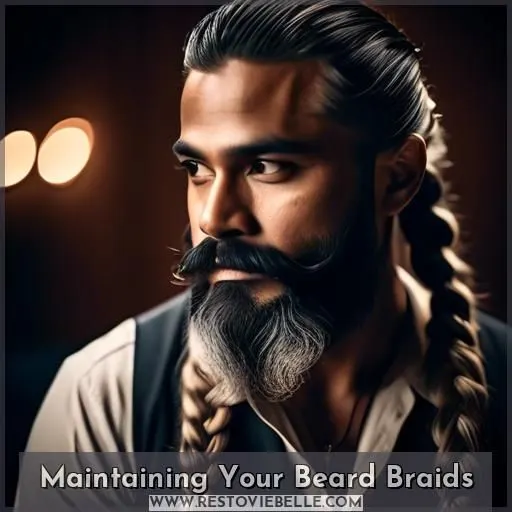 Maintaining Your Beard Braids