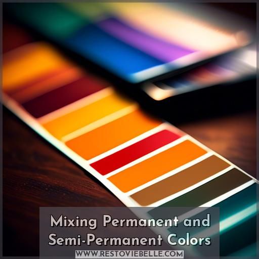 Mixing Permanent and Semi-Permanent Colors