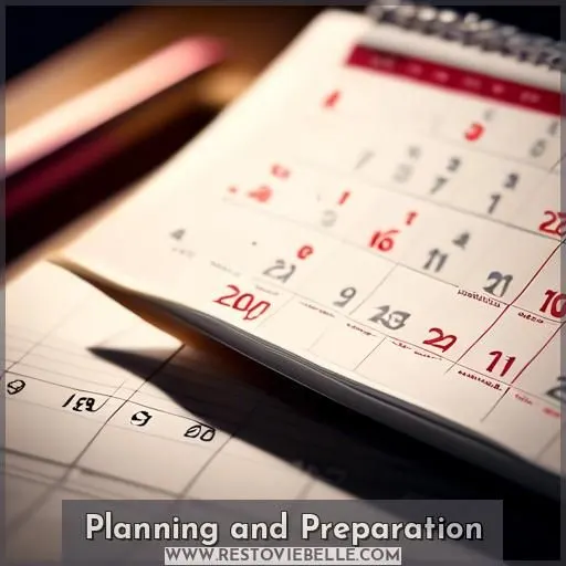 Planning and Preparation