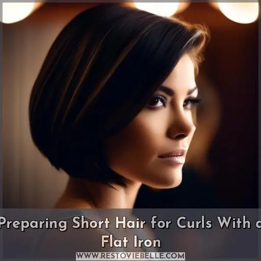 Preparing Short Hair for Curls With a Flat Iron