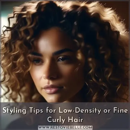 Styling Tips for Low-Density or Fine Curly Hair