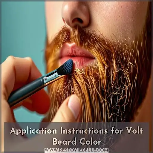 Application Instructions for Volt Beard Color