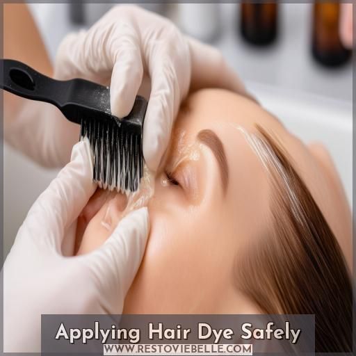 Applying Hair Dye Safely