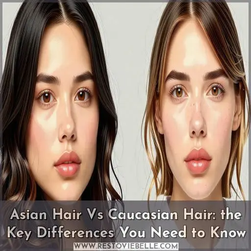 asian hair vs caucasian hair